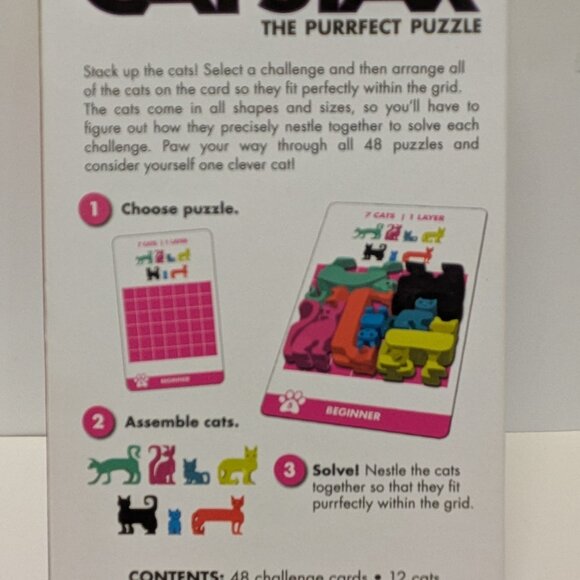 NWT! CatStax:The Purrfect Puzzle - Picture 7 of 8
